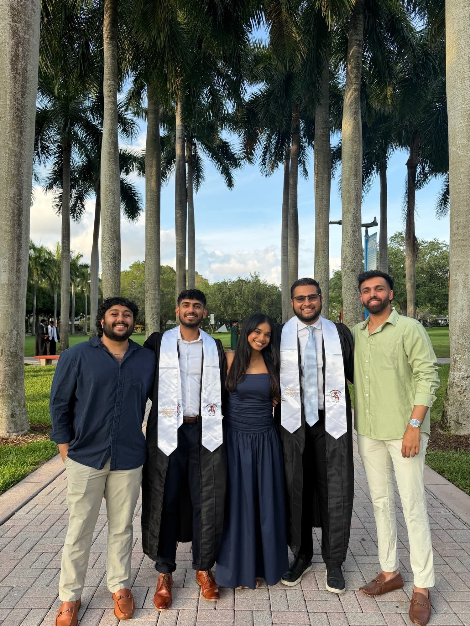 The founders of Vice City Showdown at their college graduation